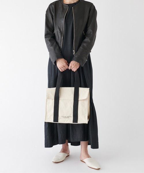 CUISINE HABITS(クイジーヌハビッツ)の「FLAP TOTE / フラップ付き トートバッグ(トートバッグ・レディース・ホワイト系・フリー)」の19枚目の写真