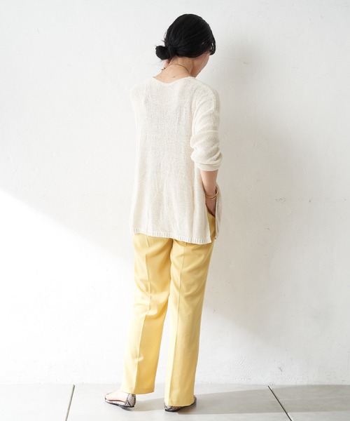 SHENERY（シーナリー）の「リサイクルシルク2WAYニットプルオーバー（ニット/セーター・レディース・オフホワイト/グレー系その他/グリーン・FREE）」の17枚目の写真