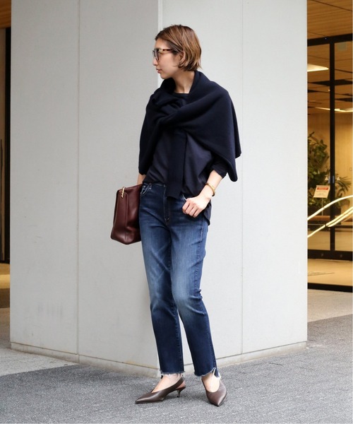 Deuxieme Classe（ドゥーズィエムクラス）の「*Layering Tシャツ（Tシャツ/カットソー・レディース・ネイビー/ホワイト・FREE）」の12枚目の写真