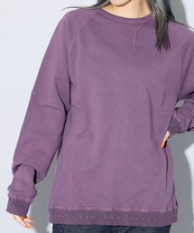 CAL O LINE/キャルオーライン FIN V RAGLAN CREW スウェット 無地 クルーネック