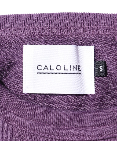 CAL O LINE（キャルオーライン）の「CAL O LINE/キャルオーライン FIN V RAGLAN CREW スウェット 無地 クルーネック（スウェット・メンズ・ダークグリーン/ダークパープル・S/M/L）」の14枚目の写真