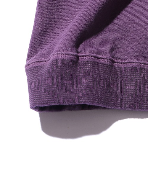 CAL O LINE（キャルオーライン）の「CAL O LINE/キャルオーライン FIN V RAGLAN CREW スウェット 無地 クルーネック（スウェット・メンズ・ダークグリーン/ダークパープル・S/M/L）」の4枚目の写真