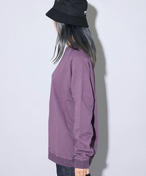 CAL O LINE（キャルオーライン）の「CAL O LINE/キャルオーライン FIN V RAGLAN CREW スウェット 無地 クルーネック（スウェット・メンズ・ダークグリーン/ダークパープル・S/M/L）」の22枚目の写真