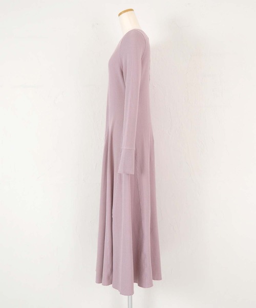 titivate（ティティベイト）の「前後2wayロングスリーブワッフルワンピース（ワンピース・レディース・ブラック/ブラウン/ライトカーキ/ラベンダー/ライトグリーン・M/L/PS(XS－S)）」の17枚目の写真