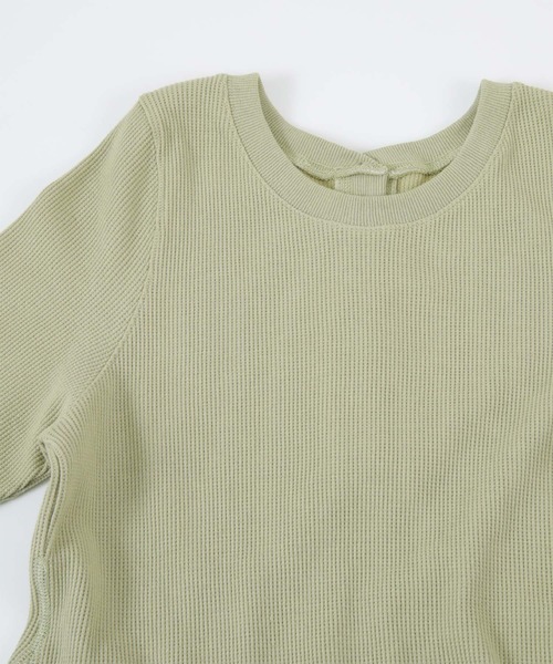 titivate（ティティベイト）の「前後2wayロングスリーブワッフルワンピース（ワンピース・レディース・ブラック/ブラウン/ライトカーキ/ラベンダー/ライトグリーン・M/L/PS(XS－S)）」の19枚目の写真