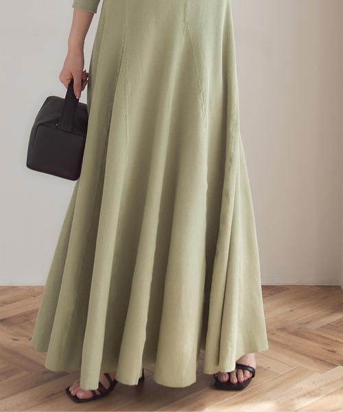 titivate（ティティベイト）の「前後2wayロングスリーブワッフルワンピース（ワンピース・レディース・ブラック/ブラウン/ライトカーキ/ラベンダー/ライトグリーン・M/L/PS(XS－S)）」の10枚目の写真