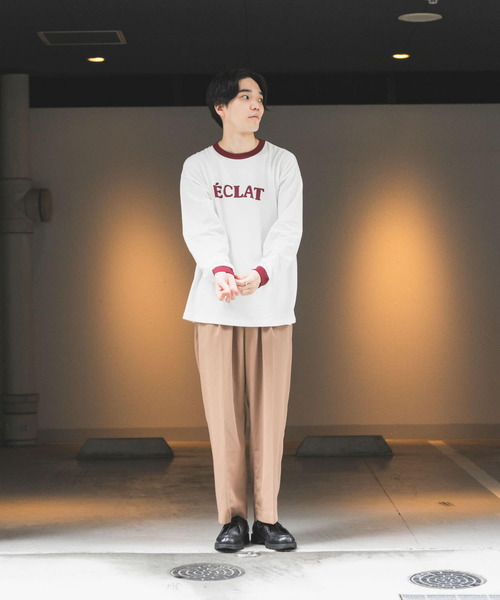 URBAN RESEARCH（アーバンリサーチ）の「『ユニセックス』#U URBAN RESEARCH　MARCHE PRINT LONGTEE（Tシャツ/カットソー・メンズ・ボルドー/ネイビー/ホワイト系その他/ブルー系その他・3/2）」の5枚目の写真