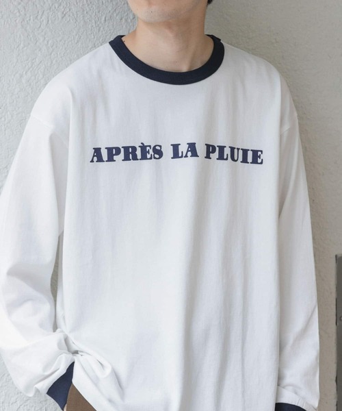 URBAN RESEARCH（アーバンリサーチ）の「『ユニセックス』#U URBAN RESEARCH　MARCHE PRINT LONGTEE（Tシャツ/カットソー・メンズ・ボルドー/ネイビー/ホワイト系その他/ブルー系その他・3/2）」の7枚目の写真