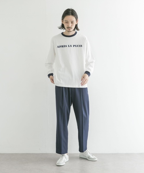 URBAN RESEARCH（アーバンリサーチ）の「『ユニセックス』#U URBAN RESEARCH　MARCHE PRINT LONGTEE（Tシャツ/カットソー・メンズ・ボルドー/ネイビー/ホワイト系その他/ブルー系その他・3/2）」の10枚目の写真