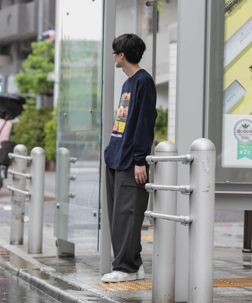 URBAN RESEARCH（アーバンリサーチ）の「『ユニセックス』#U URBAN RESEARCH　MARCHE PRINT LONGTEE（Tシャツ/カットソー・メンズ・ボルドー/ネイビー/ホワイト系その他/ブルー系その他・3/2）」の18枚目の写真