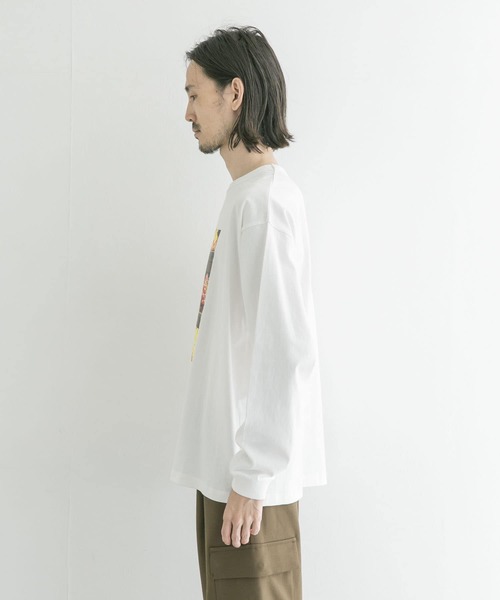 URBAN RESEARCH（アーバンリサーチ）の「『ユニセックス』#U URBAN RESEARCH　MARCHE PRINT LONGTEE（Tシャツ/カットソー・メンズ・ボルドー/ネイビー/ホワイト系その他/ブルー系その他・3/2）」の21枚目の写真
