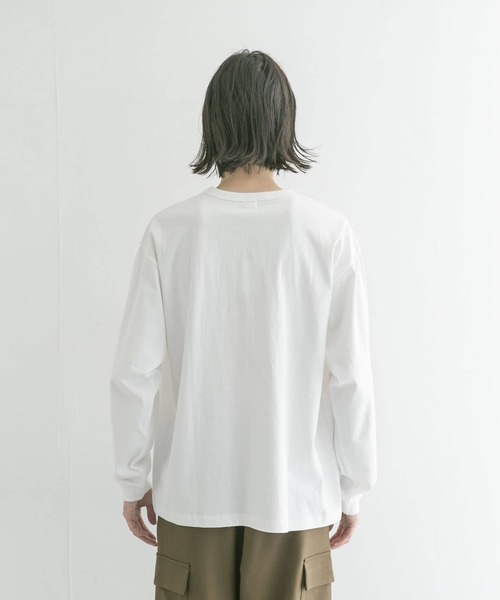 URBAN RESEARCH（アーバンリサーチ）の「『ユニセックス』#U URBAN RESEARCH　MARCHE PRINT LONGTEE（Tシャツ/カットソー・メンズ・ボルドー/ネイビー/ホワイト系その他/ブルー系その他・3/2）」の22枚目の写真