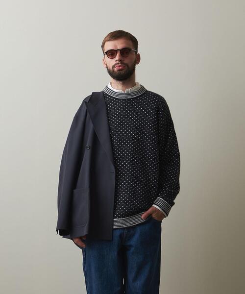 Steven Alan × reverve MLTI BOR CREW NECK Steven Alan（スティーブンアラン）の「＜Steven Alan