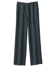 ストレッチ素材美脚ワイドパンツ 股下53cm