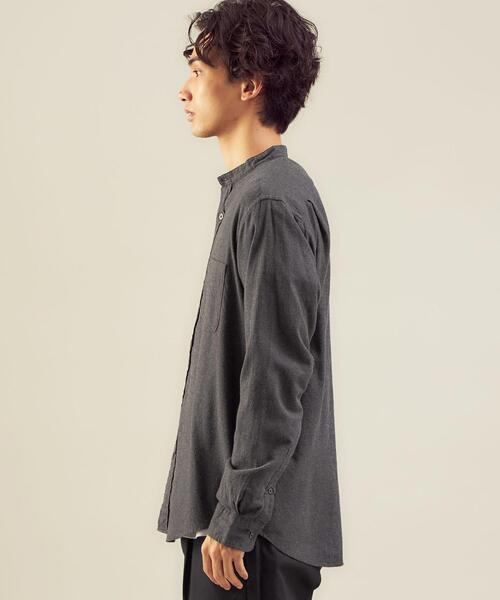 green label relaxing（グリーンレーベルリラクシング）の「ナチュラルフィット ビエラ バンドカラー シャツ OVLG（シャツ/ブラウス・メンズ・ダークグリーン/ターコイズブルー/ホワイト/ダークグレー/ベージュ・L/M/XS/S/XL/2XL）」の15枚目の写真