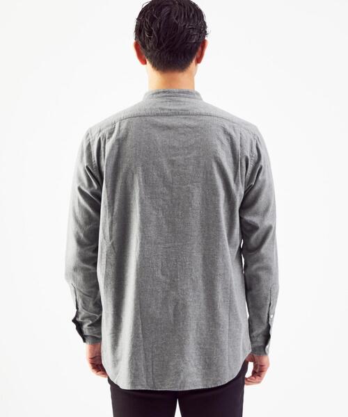 green label relaxing（グリーンレーベルリラクシング）の「ナチュラルフィット ビエラ バンドカラー シャツ OVLG（シャツ/ブラウス・メンズ・ダークグリーン/ターコイズブルー/ホワイト/ダークグレー/ベージュ・L/M/XS/S/XL/2XL）」の22枚目の写真