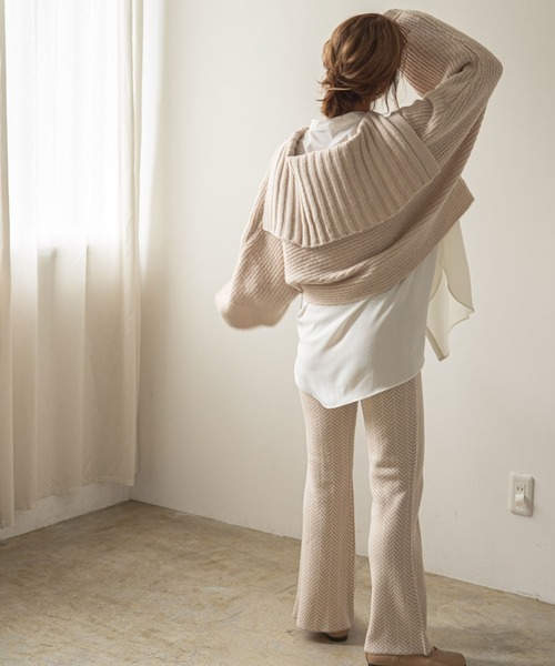 rectangle（レクタングル）の「セーラーカラーニット（ニット/セーター・レディース・ブラック/ブルー/アイボリー/グレイッシュベージュ・FREE）」の22枚目の写真