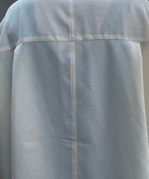 PAGEBOY（ページボーイ）の「ルーズポケットBIGシャツ（シャツ/ブラウス・レディース・ブラック/アイボリー/ホワイト系その他/グレイッシュベージュ/アクア・FREE）」の9枚目の写真