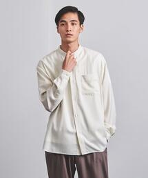 UNITED ARROWS | ＜UNITED ARROWS＞ ウールビエラ ソリッド バンドカラー シャツ(シャツ/ブラウス)