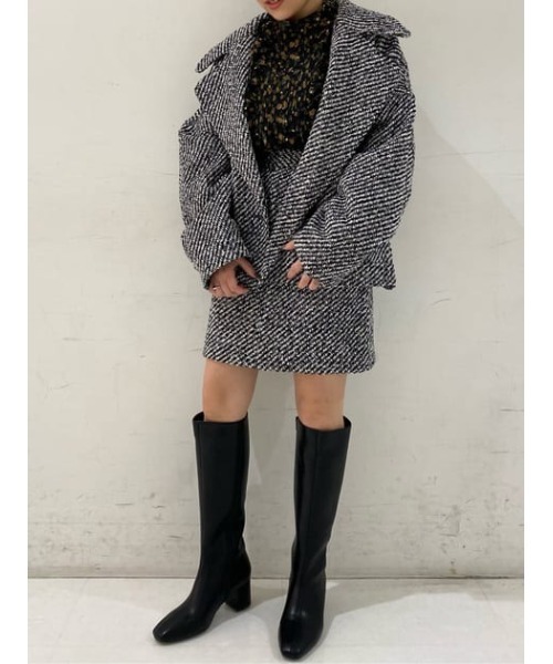 MOUSSY（マウジー）の「TWEED MINI スカート（スカート・レディース・ブラック/ブラウン/レッド・0/2/1）」の19枚目の写真