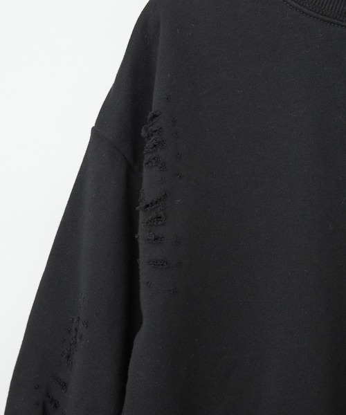 CIAOPANIC TYPY（チャオパニックティピー）の「【KIDS】ダメージスウェットプルオーバー（スウェット・キッズ・ブラック/ホワイト/レッド・SMALL/X-LARGE/LARGE/MEDIUM/XX-LARGE）」の9枚目の写真