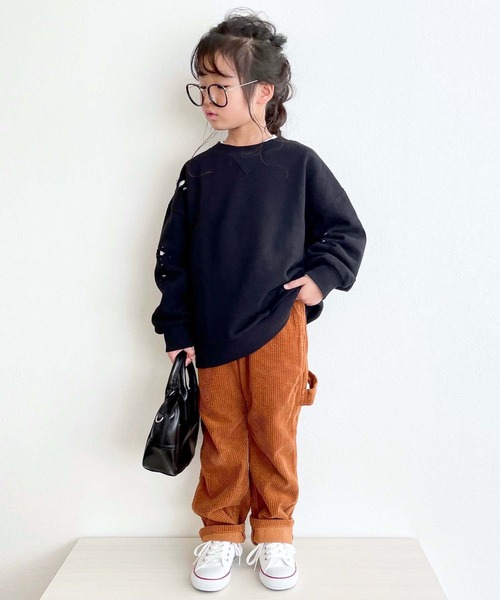 CIAOPANIC TYPY（チャオパニックティピー）の「【KIDS】ダメージスウェットプルオーバー（スウェット・キッズ・ブラック/ホワイト/レッド・SMALL/X-LARGE/LARGE/MEDIUM/XX-LARGE）」の22枚目の写真