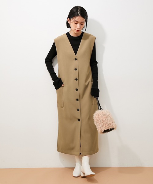 ADAM ET ROPE'(アダムエロペ)の「【アウトレット店舗・WEB限定】2WAYジャンパースカート(ジャンパースカート・レディース・ブラック/ブラウン・FREE)」の8枚目の写真
