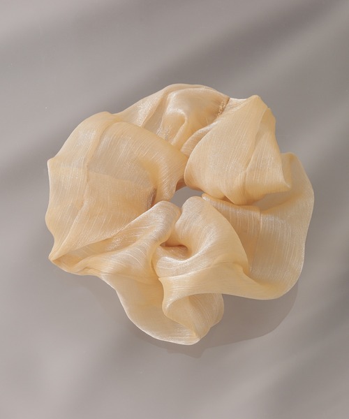 Blueberry（ブルーベリー）の「カラフル シュシュ ヘアゴム ヘアアクセ（シュシュ・レディース・ブルー/サックスブルー/ブラック系2/ブラック系1/ブラウン/ブラウン系1/オレンジ/パープル/ブラック/ベージュ/グリーン/ホワイト・フリー）」の12枚目の写真