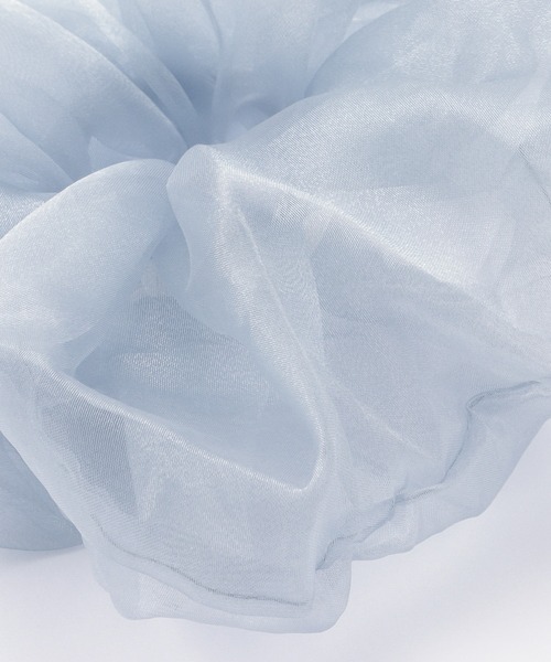 Blueberry（ブルーベリー）の「カラフル シュシュ ヘアゴム ヘアアクセ（シュシュ・レディース・ブルー/サックスブルー/ブラック系2/ブラック系1/ブラウン/ブラウン系1/オレンジ/パープル/ブラック/ベージュ/グリーン/ホワイト・フリー）」の14枚目の写真