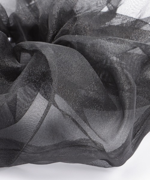 Blueberry（ブルーベリー）の「カラフル シュシュ ヘアゴム ヘアアクセ（シュシュ・レディース・ブルー/サックスブルー/ブラック系2/ブラック系1/ブラウン/ブラウン系1/オレンジ/パープル/ブラック/ベージュ/グリーン/ホワイト・フリー）」の20枚目の写真