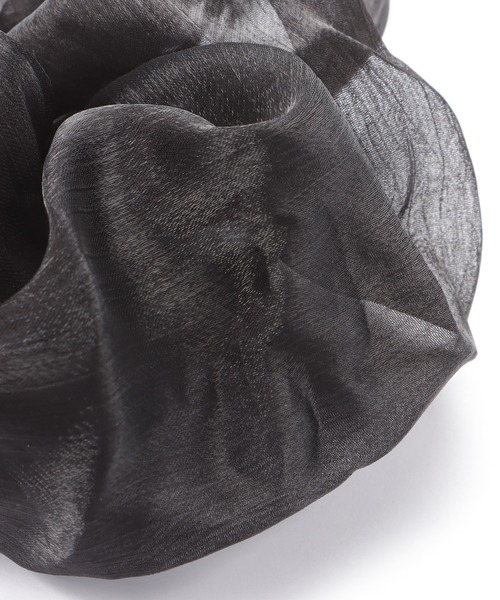 Blueberry（ブルーベリー）の「カラフル シュシュ ヘアゴム ヘアアクセ（シュシュ・レディース・ブルー/サックスブルー/ブラック系2/ブラック系1/ブラウン/ブラウン系1/オレンジ/パープル/ブラック/ベージュ/グリーン/ホワイト・フリー）」の18枚目の写真