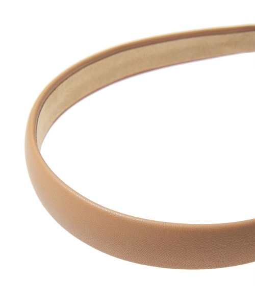 fifth（フィフス）の「フェイクレザーカチューシャ（その他ヘアアクセサリー・レディース・ブラック/キャメル・FREE）」の5枚目の写真