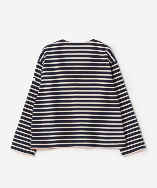 ORCIVAL(オーシバル)の「ORCIVAL | 裏フリース クルーネックカーディガン WOMEN(カーディガン/ボレロ・レディース・ブルー系その他5/ブラック/ホワイト系その他6・1)」の6枚目の写真