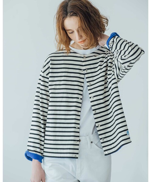 ORCIVAL(オーシバル)の「ORCIVAL | 裏フリース クルーネックカーディガン WOMEN(カーディガン/ボレロ・レディース・ブルー系その他5/ブラック/ホワイト系その他6・1)」の19枚目の写真