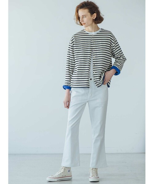 ORCIVAL(オーシバル)の「ORCIVAL | 裏フリース クルーネックカーディガン WOMEN(カーディガン/ボレロ・レディース・ブルー系その他5/ブラック/ホワイト系その他6・1)」の20枚目の写真