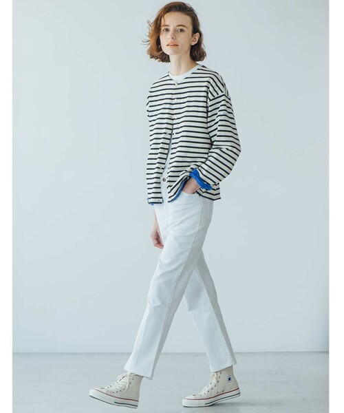 ORCIVAL(オーシバル)の「ORCIVAL | 裏フリース クルーネックカーディガン WOMEN(カーディガン/ボレロ・レディース・ブルー系その他5/ブラック/ホワイト系その他6・1)」の21枚目の写真