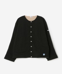 ORCIVAL | 裏フリース クルーネックカーディガン WOMEN