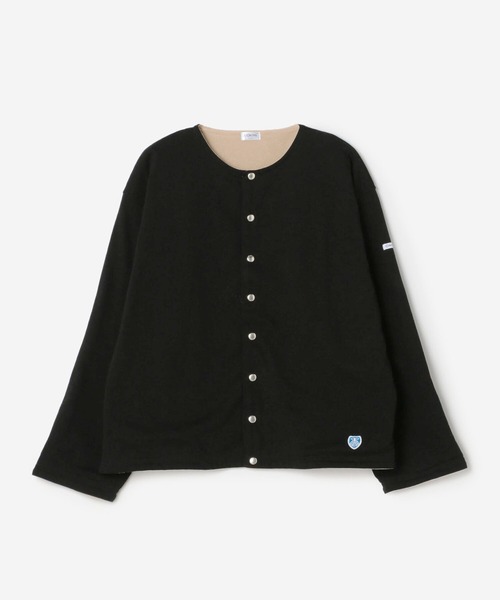 ORCIVAL(オーシバル)の「ORCIVAL | 裏フリース クルーネックカーディガン WOMEN(カーディガン/ボレロ・レディース・ブルー系その他5/ブラック/ホワイト系その他6・1)」の1枚目の写真