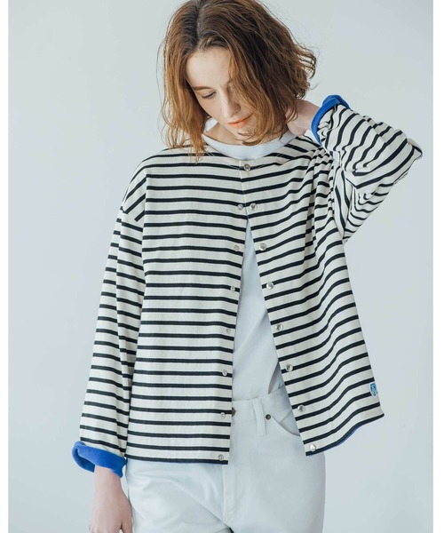 ORCIVAL(オーシバル)の「ORCIVAL | 裏フリース クルーネックカーディガン WOMEN(カーディガン/ボレロ・レディース・ブルー系その他5/ブラック/ホワイト系その他6・1)」の22枚目の写真