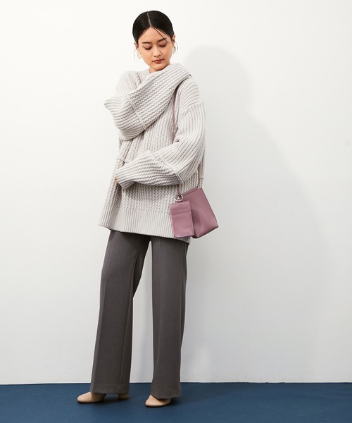 ADAM ET ROPE'(アダムエロペ)の「フラグメントケース付きスマホショルダー(ショルダーバッグ・レディース・ブラック/ベージュ/グリーン/ラベンダー・FREE)」の5枚目の写真