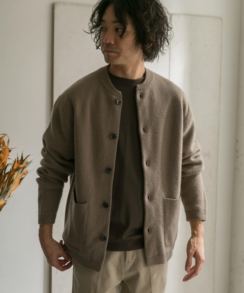 URBAN RESEARCH DOORS（アーバンリサーチドアーズ）の「ハミルトンウールニットカーディガン（カーディガン/ボレロ・メンズ・モカ/ブラック・40/38）」の8枚目の写真