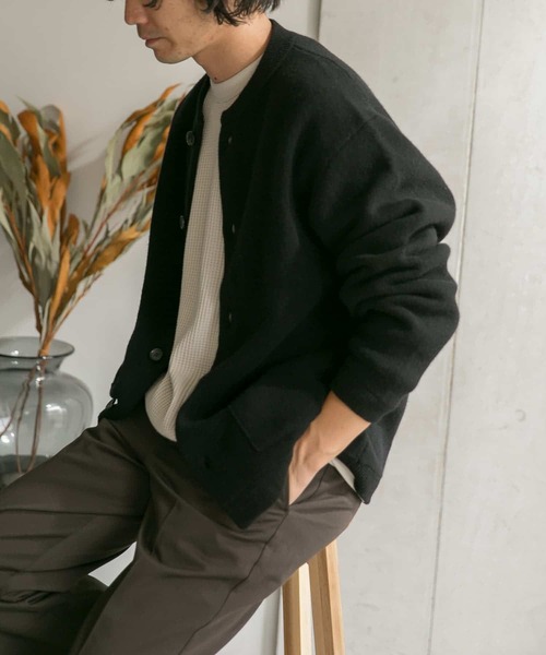 URBAN RESEARCH DOORS（アーバンリサーチドアーズ）の「ハミルトンウールニットカーディガン（カーディガン/ボレロ・メンズ・モカ/ブラック・40/38）」の15枚目の写真