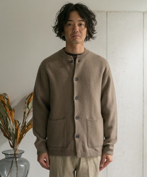 URBAN RESEARCH DOORS（アーバンリサーチドアーズ）の「ハミルトンウールニットカーディガン（カーディガン/ボレロ・メンズ・モカ/ブラック・40/38）」の20枚目の写真