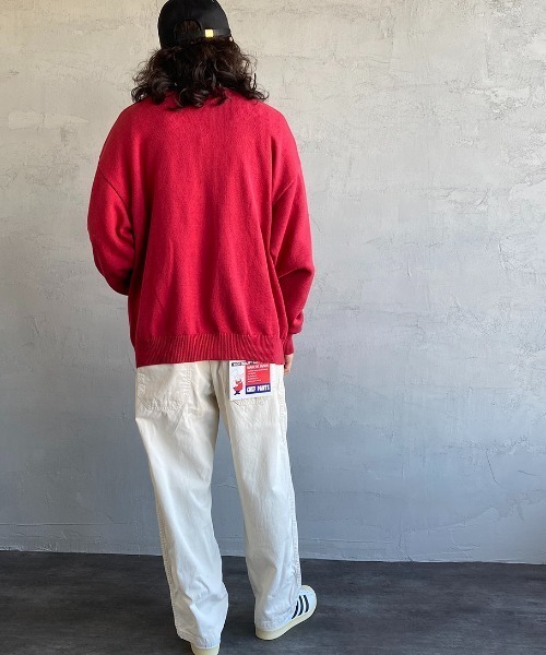 TIMELY WARNING（タイムリーワーニング）の「【WEB限定】[TIMELY WARNING/タイムリーワーニング] ワッペン刺繍 レタードニットカーディガン（カーディガン/ボレロ・レディース・レッド/イエロー/ブルー・M/L）」の12枚目の写真