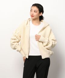 【Kerry woollen mills/ケリーウーレンミルズ】フーデットカーディガン