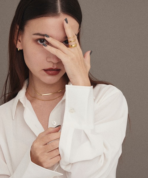 CENE（セネ）の「【CENE】セネ/シンプルリング　(1.1mm)（リング・レディース・ゴールド/シルバー・#11/#13/#9）」の7枚目の写真