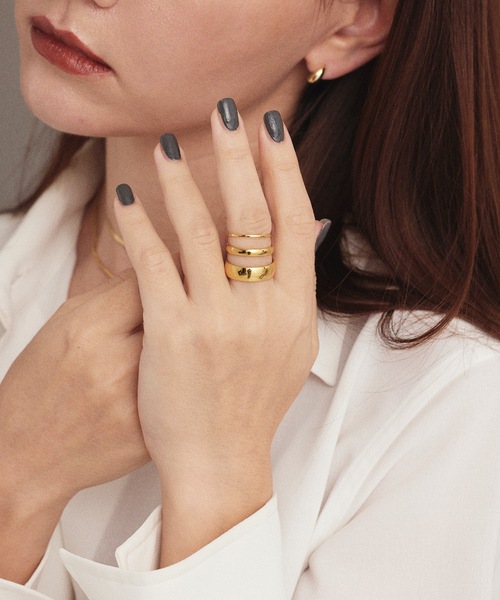 CENE（セネ）の「【CENE】セネ/シンプルリング　(1.1mm)（リング・レディース・ゴールド/シルバー・#11/#13/#9）」の4枚目の写真