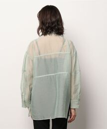 シャツ/ブラウス(長袖/七分) CLANE SWITCH SHEER SHIRT CLANE - SWITCH DESIGN LONG SHEER SHIRT - リングシアーシャツ