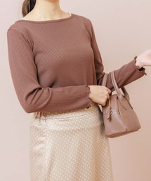 flower | ボートネックトップ(Tシャツ/カットソー)