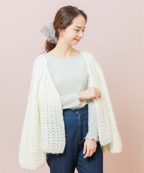 flower（フラワー）の「ボートネックトップ（Tシャツ/カットソー・レディース・ホワイト/ブラウン/グレー・FREE）」の19枚目の写真